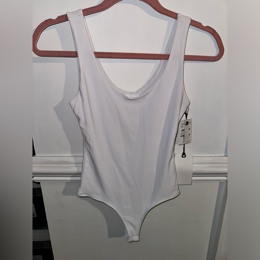 Leith white tank bodysuit